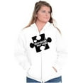thumbnail image 4 of Different Not Less Autism Puzzle Zip Up Hoodie Men's Women's Brisco Brands S, 4 of 6