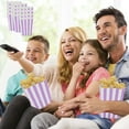thumbnail image 6 of XYRSRUW Popcorn Boxes, Colorful Food Packaging Cartons, Decorative Popcorn Containers, Striped Paper Popcorn Holders for Parties(Purple), 6 of 6
