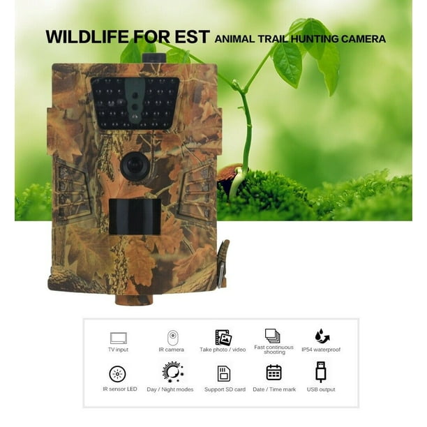 12MP Wildlife Trail Camera Outdoor Waterproof Night View Hunting Camera