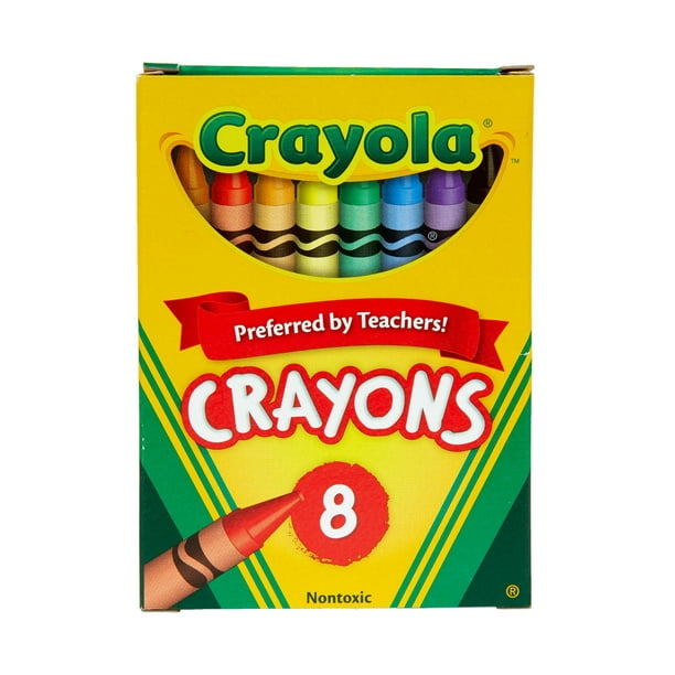 Crayola Large Size Classic Crayons 8 Count, Great For Small Hands
