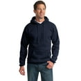 thumbnail image 3 of Port & Company PC90HT Mens Essential Fleece Pullover Hooded Sweatshirt, Navy - 3XL Tall, 3 of 4
