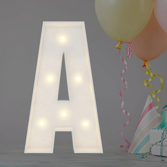 2FT Marquee Light Up Letters, Marquee Letters A, Mosaic Balloon Letters for Birthday Party Decorations, Marry Me Light Up Letters, Baby Marquee Letters for Decor, Wedding Decor