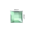 thumbnail image 2 of Unique Bargains Acrylic Flat Back Rhinestones Square Artificial Gemstone for Crafts Face Painting Jewelry Making Grass Green, 2 of 5