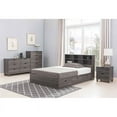 thumbnail image 5 of Smart Home Furniture 3-Drawer Wood Twin Chest Bed in Distressed Gray, 5 of 5
