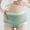 Green, variant on Women's Over The Bump Maternity Panties Soft Cotton Ribbed Color Block Breathable Pregnancy Underwear Casual Cozy Underwear