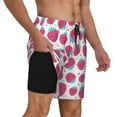 thumbnail image 3 of Fotbe Hand Drawn Strawberry Men’s Swim Trunks Quick Dry Swim Shorts Board Shorts with Mesh Lining-Medium, 3 of 9