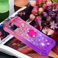 thumbnail image 7 of Slim Fit Phone Case for iPhone 15 Plus (6.7 in.), Bling Shiny Quicksand Effect TPU Bumper Case with Four Corners Heavy Anti-Fall Protection Case for iPhone 15 Plus,Pink Purple, 7 of 7