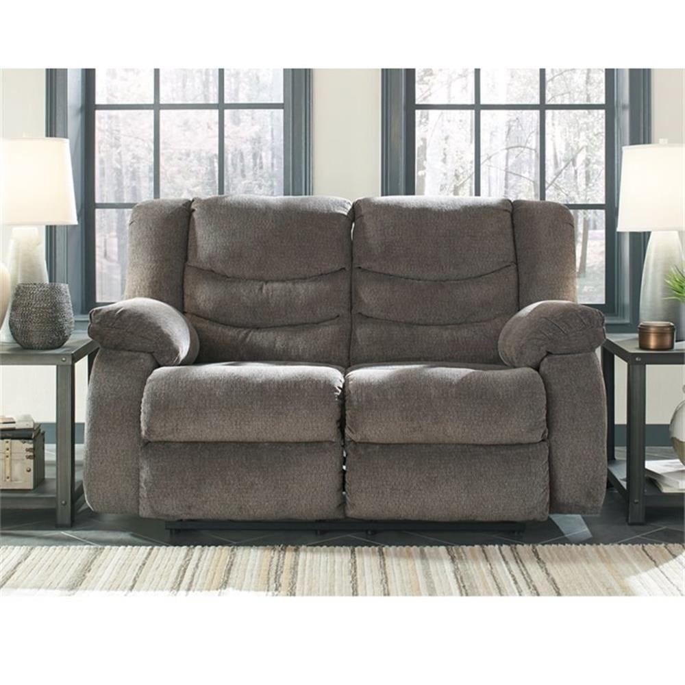 Signature Design by Ashley Tulen Reclining Loveseat in Gray