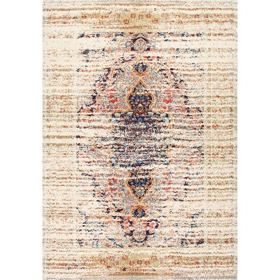 nuLOOM Sarita Distressed Persian Area Rug, 6' 7" x 9', Sand