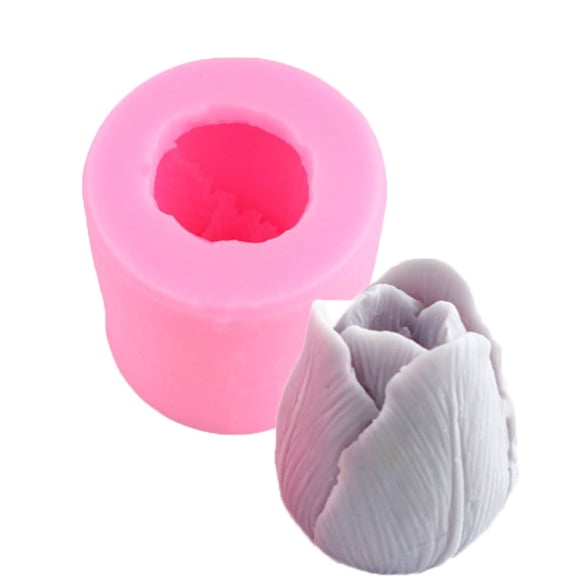Tulip Rose Flower Silicone Mold | Fondant Chocolate Cake Decor | Non-Stick Silicone For Baking & Craft One Size