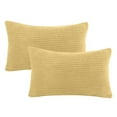 thumbnail image 2 of Soft Corduroy Striped Velvet Rectangle Decorative Throw Pillow Cusion For Couch 12, 2 of 5
