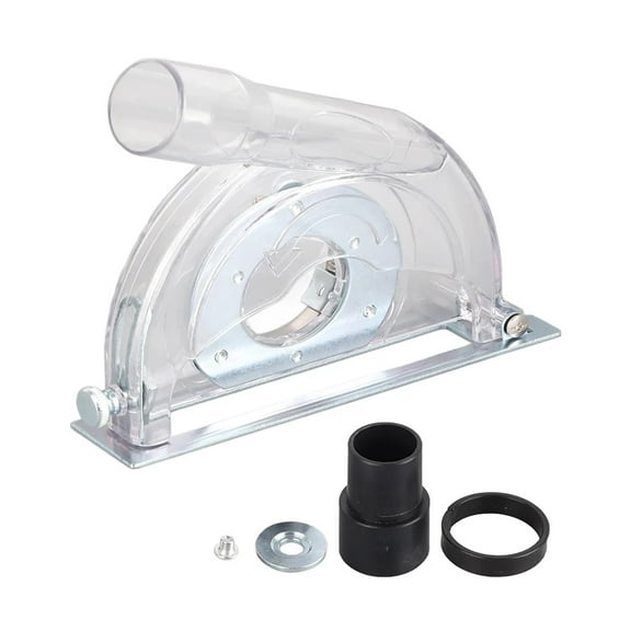 Dust Extractor Cutting Guard, Suitable For 4-5" Diameter Angle Grinder And 3"/4"/5" Saw Blades Transparent Grinding Dust Cover ,Anti-Slip Handle