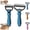 Blue_M, variant on Pet Pro Grooming Tool, 2-in-1 Deshedding Dog Brush with 9/17 Teeth Undercoat Rake for Dogs & Cats, Dual-Sided Stainless Steel Pet Comb for Long Hair & Thick Coats, Blue, Large