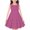 Hot Pink, variant on Girl Casual Dress Sleeveless Casual Summer Sundress Flower Printed Jumper Skirt Party Sundress