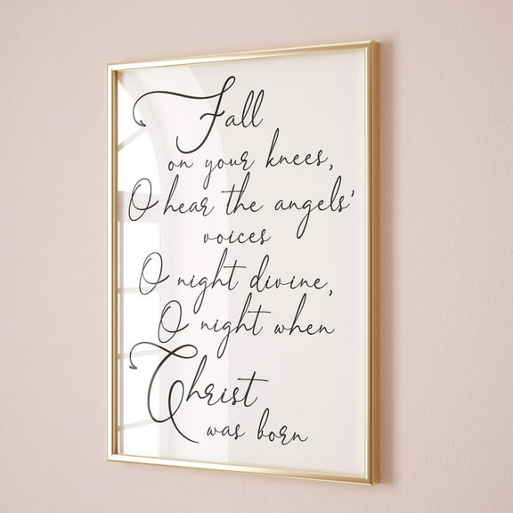 Zuno Christmas Prints Christian O Holy Night Classic Christmas Printables Christmas Decor Christmas Wall Art Holiday Decor Quotes Printable Art- Wall Art Print, 8x12 UNFRAMED