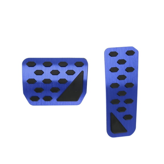 Unique Bargains 2Pcs Auto Foot Pedals Pads Foot Accelerator Pedal Brake Pedal Covers for Jeep Grand Cherokee 2022-2025 Aluminum Alloy Blue
