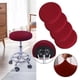 thumbnail image 3 of 2 fundas para taburetes de bar, redondas, elásticas, duraderas, impermeables, de poliéster suave. vino rojo, 3 of 9