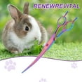 thumbnail image 3 of Unique Bargains Dog Grooming Scissors with Ergonomic Handle Upper Bend Shears Curved Shears for Pets 7.5" Assorted Color, 3 of 7