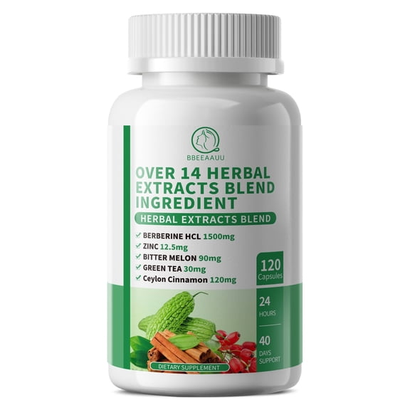 Berberine Supplements Pills 1500mg, 120 Vegan Capsules