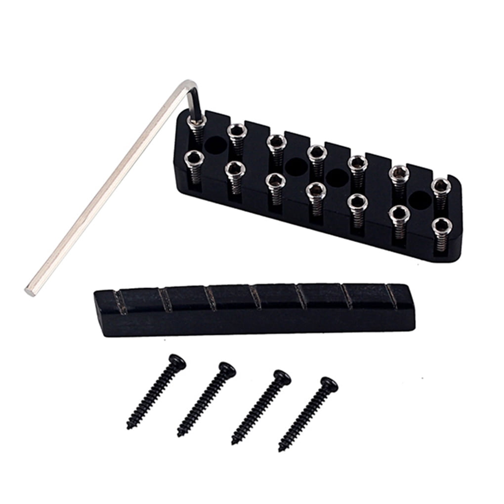 Peryerana Electric Headless Guitar Locking Nut 7 String Brass Portable