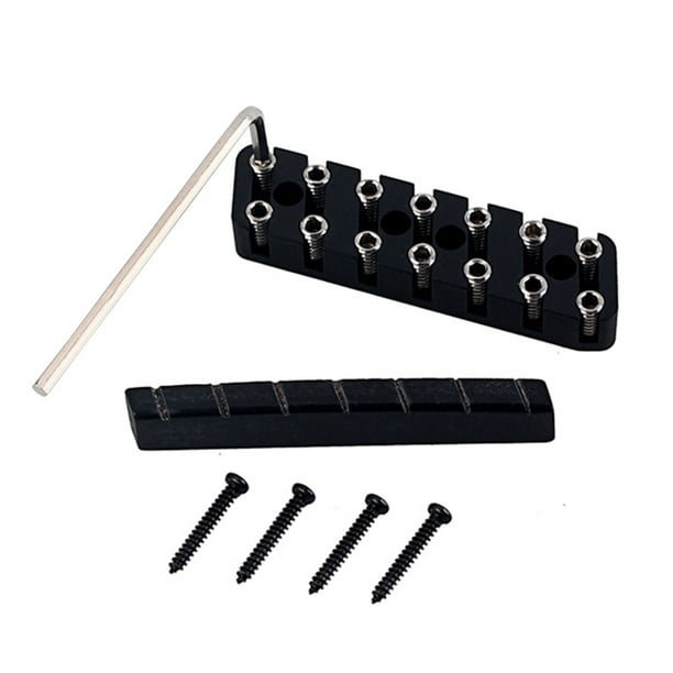 Peryerana Electric Headless Guitar Locking Nut 7 String Brass Portable