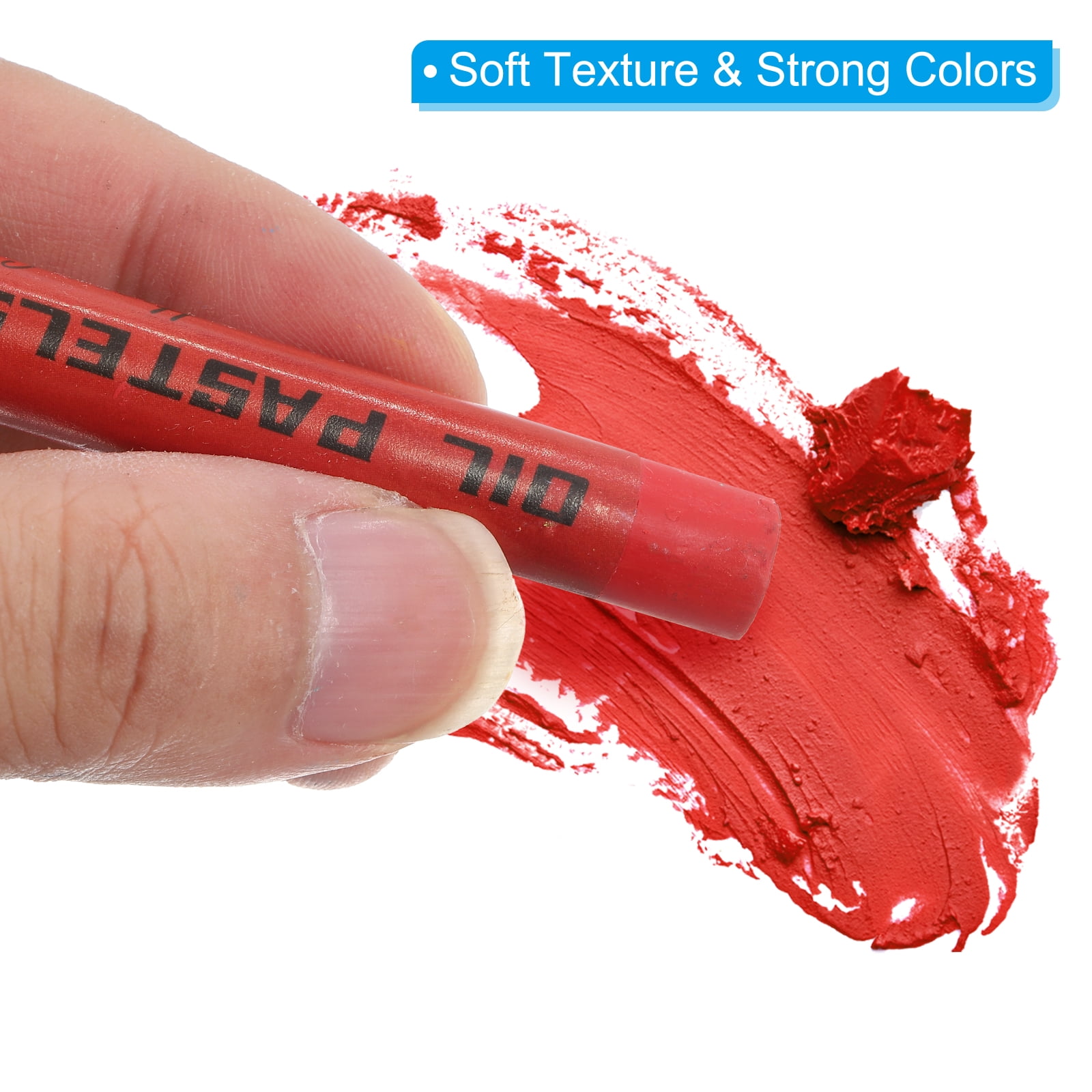 Uxcell 48 Color Oil Pastels, 48 Color Soft Oil Crayons Creamy Pastels Stick Art Supplies for Art