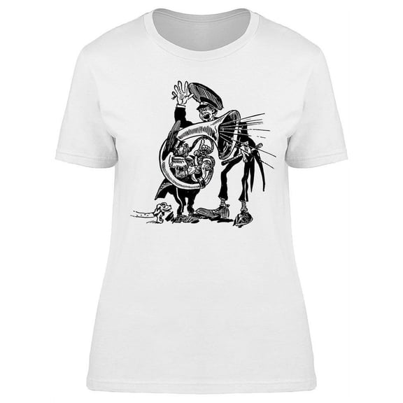 Vintage Musicians T-Shirt Women -Image by Shutterstock, Female Large