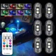 thumbnail image 3 of Luces estroboscópicas LED RGB para coche y motocicleta, luces de advertencia inalámbricas de posición de Flash, 8 colores, avión, helicóptero, 3 of 5