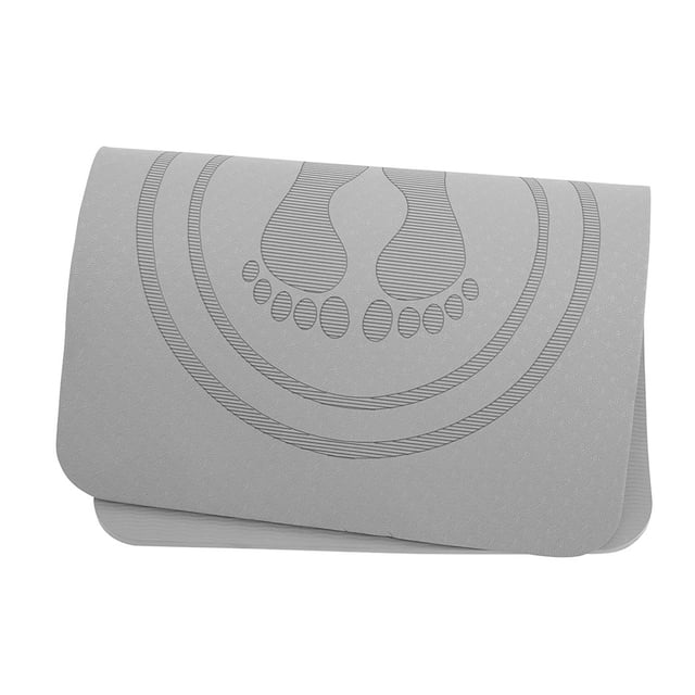 Minkissy Tapis de Gym Portable Multifonction Tapis d'Exercice TPE Gris Amis 1 Pcs