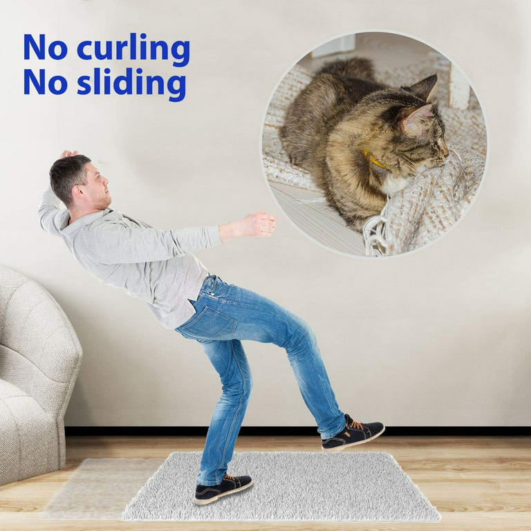 GUSTVE 10 PCS Rug Gripper for Hardwood Floor Anti Curling Corner