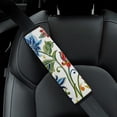 thumbnail image 5 of WYYP Flowers Leaves Car Seat Belt Cover Protects Neck and Shoulder from Rubbing 2Pcs, 5 of 6