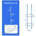 thumbnail image 4 of Bamodi Shower Caddy Hanging Stainless Steel Rustproof 2-Tier Shower Shelf, 4 of 8