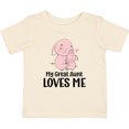 thumbnail image 3 of Inktastic Pink Piggies My Great Aunt Loves Me Boys or Girls Baby T-Shirt, 3 of 5