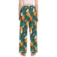 thumbnail image 3 of FORMRS Women's Pajama Pants with Pockets Soft Comfy Loungewear Sleep Bottom, Sizes S-2XL, Orange Leaves, 3 of 8