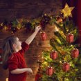 thumbnail image 5 of Christmas Decorations Indoor, Christmas Luminous Wrought Iron Star Gift Box Pendant, 5 of 6
