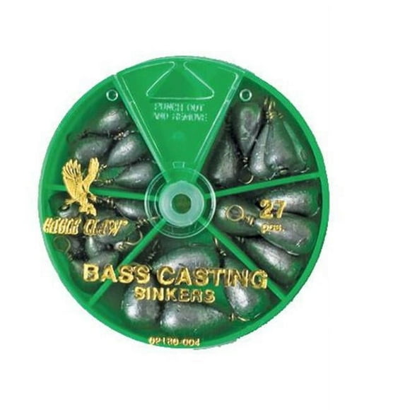 27PC Bass Cast Sinker -0848-2211