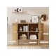 thumbnail image 2 of 47 - pulgada home sideboard buffet gabinete con almacenamiento - mid - century moderno accent gabinete con sliding door para kitchen, sala de estar, o entrada, 2 of 9