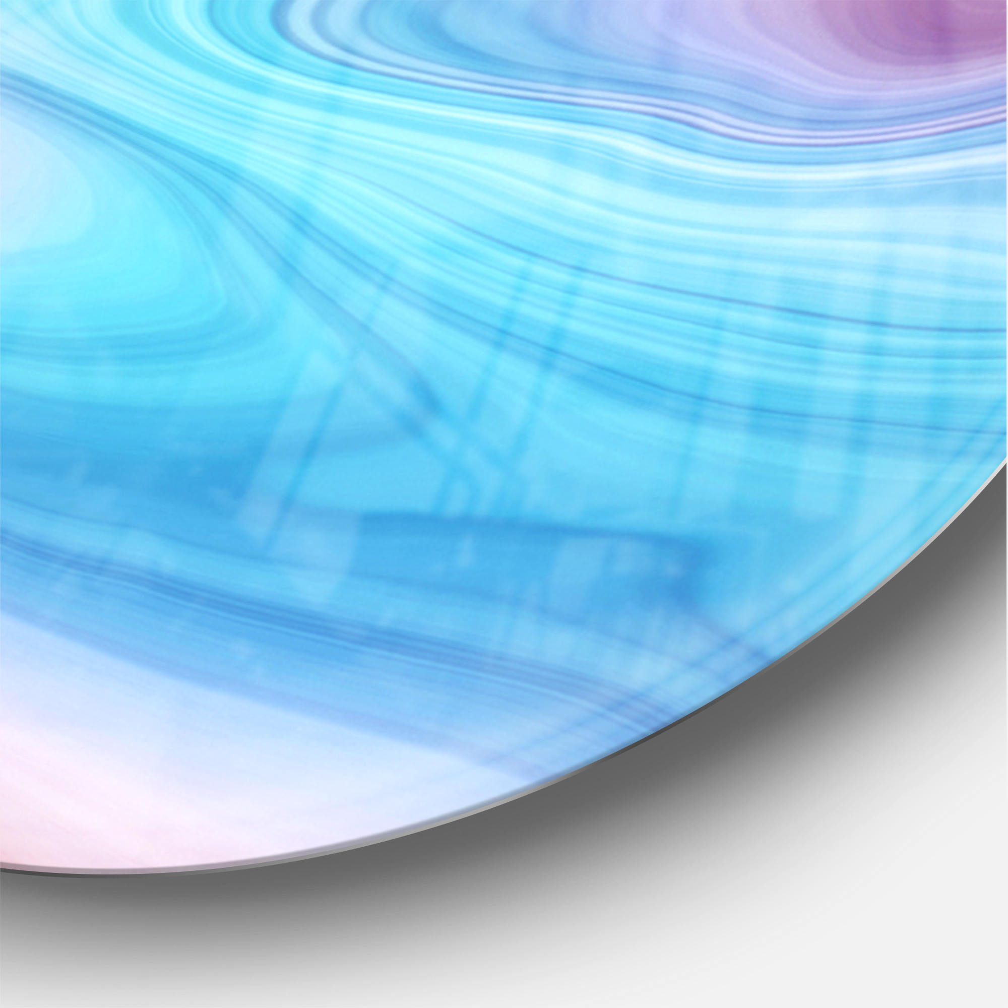 Designart 'Abstract Marbled ' Modern wall clock