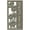 Bronze Verdi, variant on Personalized Cast Metal Address plaque -The Flowering Poppies Plaque