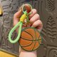 thumbnail image 2 of Llavero Creative Basketball de piel sintética con detalles verdes, 2 of 2