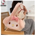 thumbnail image 2 of Bolso de hombro Kawaii Sanrio para mujer, bolsa de felpa con dibujos animados Kuromi, Cinnamoroll, My Melody, bolsa de maquillaje, regalos2079, 2 of 5