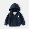 thumbnail image 3 of Tiijoy Toddler Boys Fleece Zip Up Hoodie Casual Comfy Hooded Jacket Outerwear, Sizes 1-2, 3 of 3