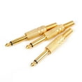 thumbnail image 2 of POINTERTECK 10 Pcs Gold Plated 6.35mm Male 1/4 Mono Jack Plug Audio Connector Soldering, 2 of 3