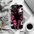 thumbnail image 6 of Graffiti Starburst Phone Case, Pink and Black Urban Street Art Design iPhone Cover, Bold Artistic Protective Case for iPhone 17 16 15 14 13 12 11 Pro Plus Mini, 6 of 6