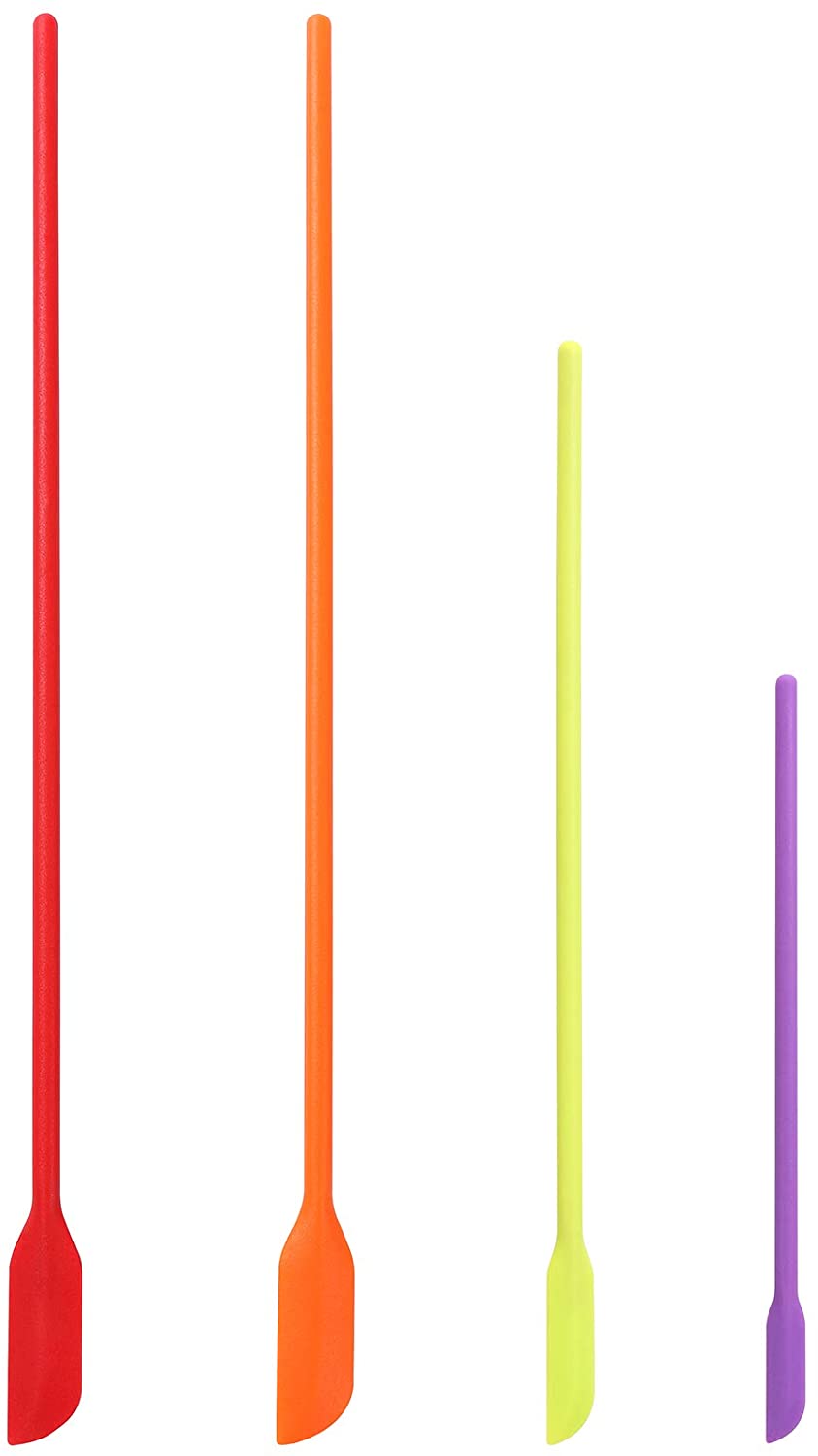 Mini Silicone Spatula 4 Pack Small Spatula for Makeup Thin Silicone Spatulas Kitchen Tiny