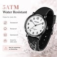 thumbnail image 4 of Women’s Quartz Watch with Minimalist Large Dial, Silicone Strap,Waterproof Watch for Woman,Birthday Gift for Woman, 4 of 8