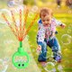 thumbnail image 4 of Cinco Cinco 32 agujeros de burbujas sonrientes de burbujas de agua Bubble Machine Wand (verde), 4 of 7