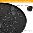 thumbnail image 4 of Dog Food Mat Anti-Slip Bowl Mats for Food and Water, High-Lips Waterproof Pet Placemat Prevent Messy Spills to Floor, Silicone Puppy Feeding Trays ，12" x 19", 4 of 7