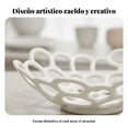 thumbnail image 2 of Abbraccia Bowl de frutas hueco creativo, bandeja cerámica minimalista moderna, pieza decorativa para mesa de sala, 2 of 6