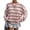 Pink, variant on Women's Striped Long Sleeve Shirt Y2k Oversized Crew Neck Drop Shoulder Tee Preppy Top